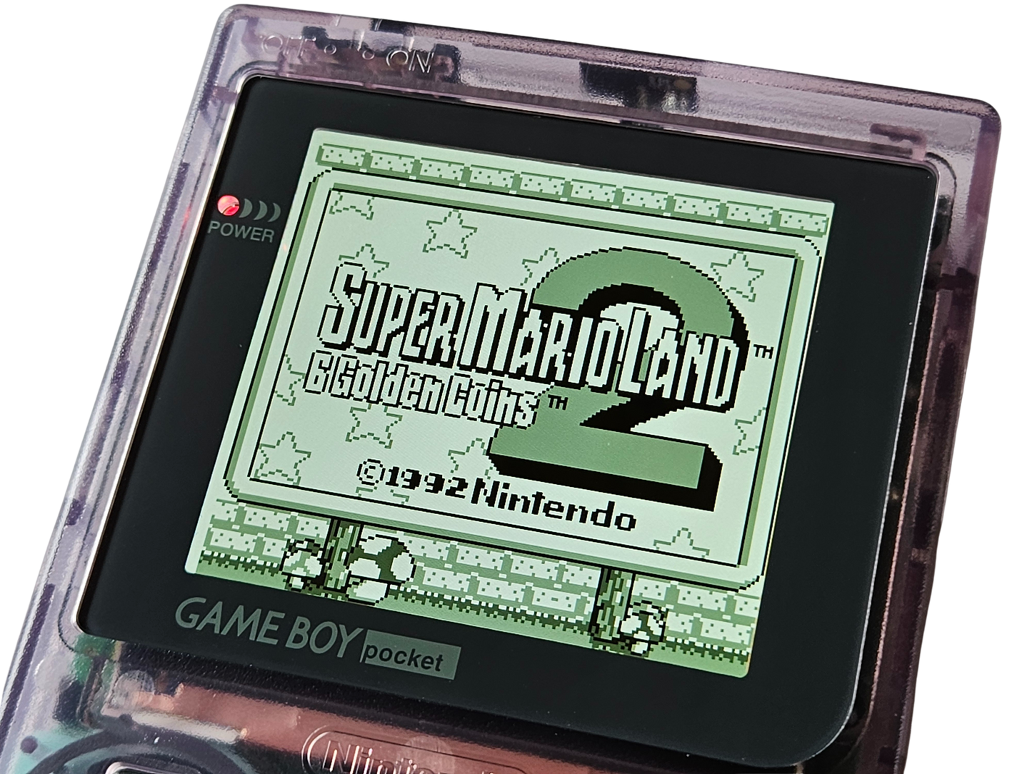 Custom Game Boy Pocket - Atomic Purple - IPS-Skärm