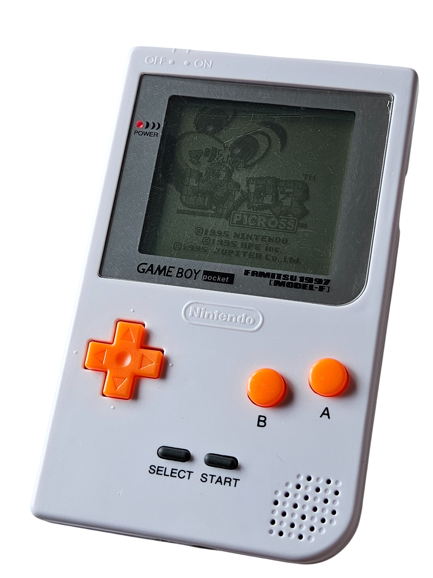 Custom Game Boy Pocket - Vit - Originalskärm