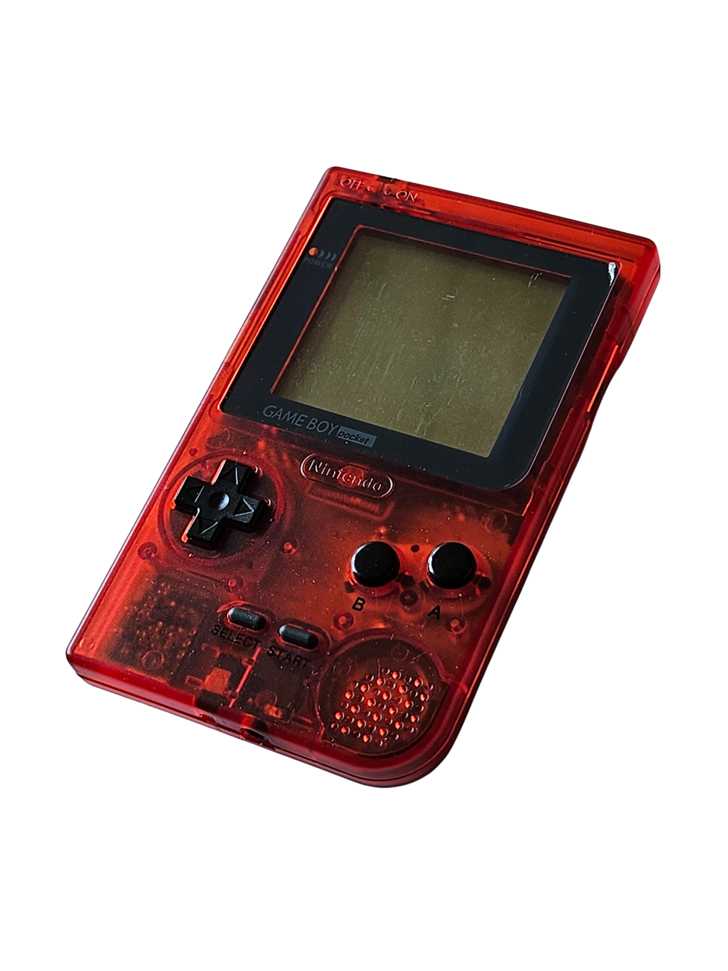 Custom Game Boy Pocket - Röd - Originalskärm