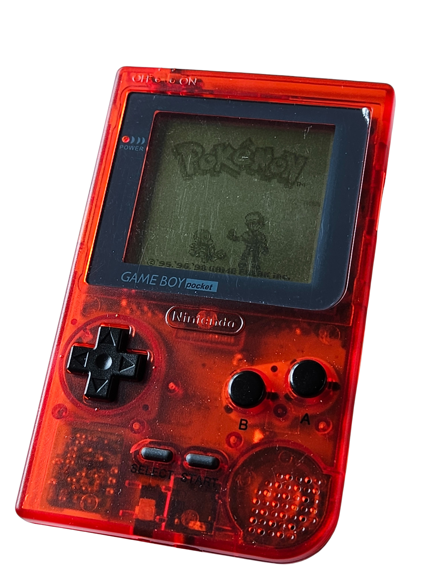 Custom Game Boy Pocket - Röd - Originalskärm
