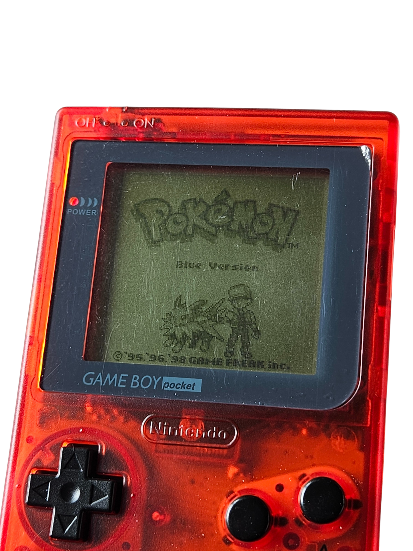Custom Game Boy Pocket - Röd - Originalskärm