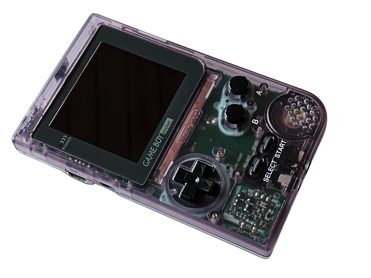 Custom Game Boy Pocket - Atomic Purple - IPS-Skärm